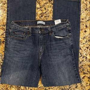 Women’s Levi's 505 Dark Blue Straight Leg Jeans Size 12